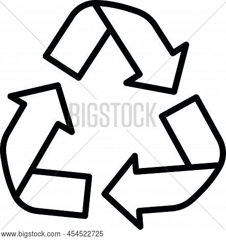 Eco Friendly Alternative Energy Source And Waste Recycling Icon, Concept Green Eco Earth Black Simpl