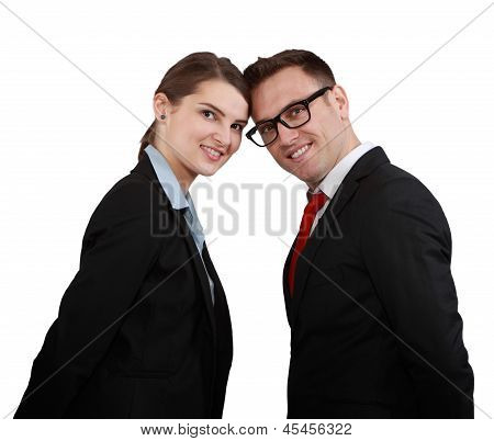 คู่ธุรกิจที่มีความสุข
