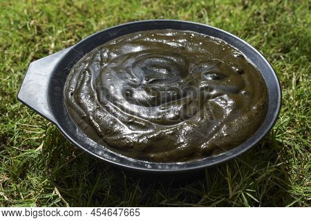 Henna Or Mehendi Herbal Dye Made Paste From Henna Powder And Others Herbs And Mixed Well Then Applie