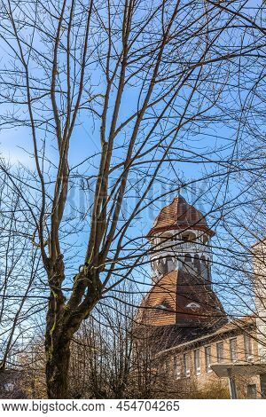 The Main Attraction And Symbol Of The City Is The Water Tower In Svetlogorsk Raushen, Region, Russia