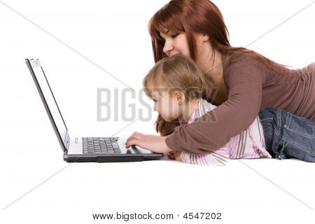 Perheen kanssa Laptop