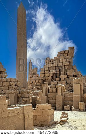 Aspects From The Karnak Temple Complex, A Mix Of Ancient Egyptian Temples And Pylons Near Luxor, Egy