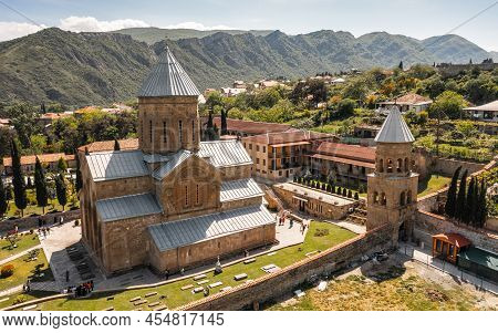 Aerial View Of Samtavros Convent In Mtskheta