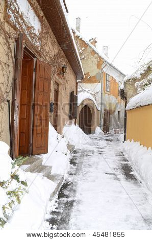 beco do inverno em Gyor
