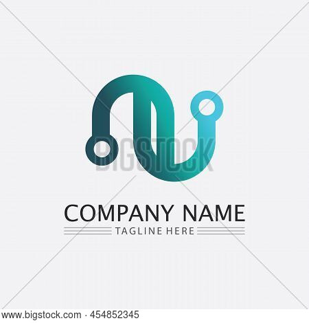 N Letter Logo Template