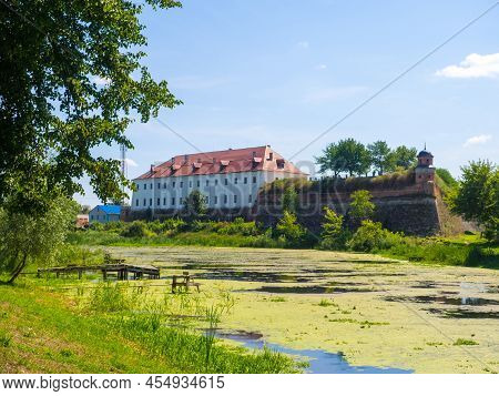 The Medieval Dubno Castle At Dubno Town, Rivne Region, Ukraine. Travel Destinations In Ukraine. Scen