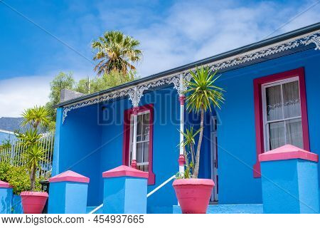 Bo Kaap Township In Cape Town, Colorful House In Cape Town South Africa. Bo Kaap