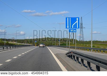 Koscierzyna, Poland - May 15, 2022: Expressway, The Peripheral Route Of The City Of Kościerzyna In P