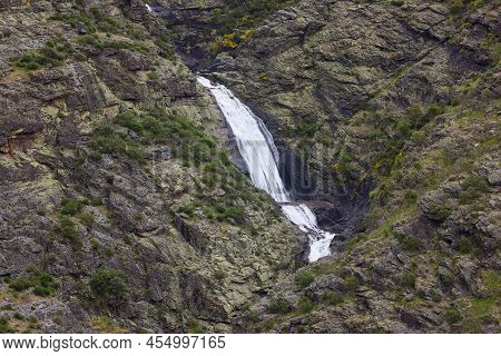 Fisgas Of Ermelo. Waterfall In The Sierra De Alvao, Portugal