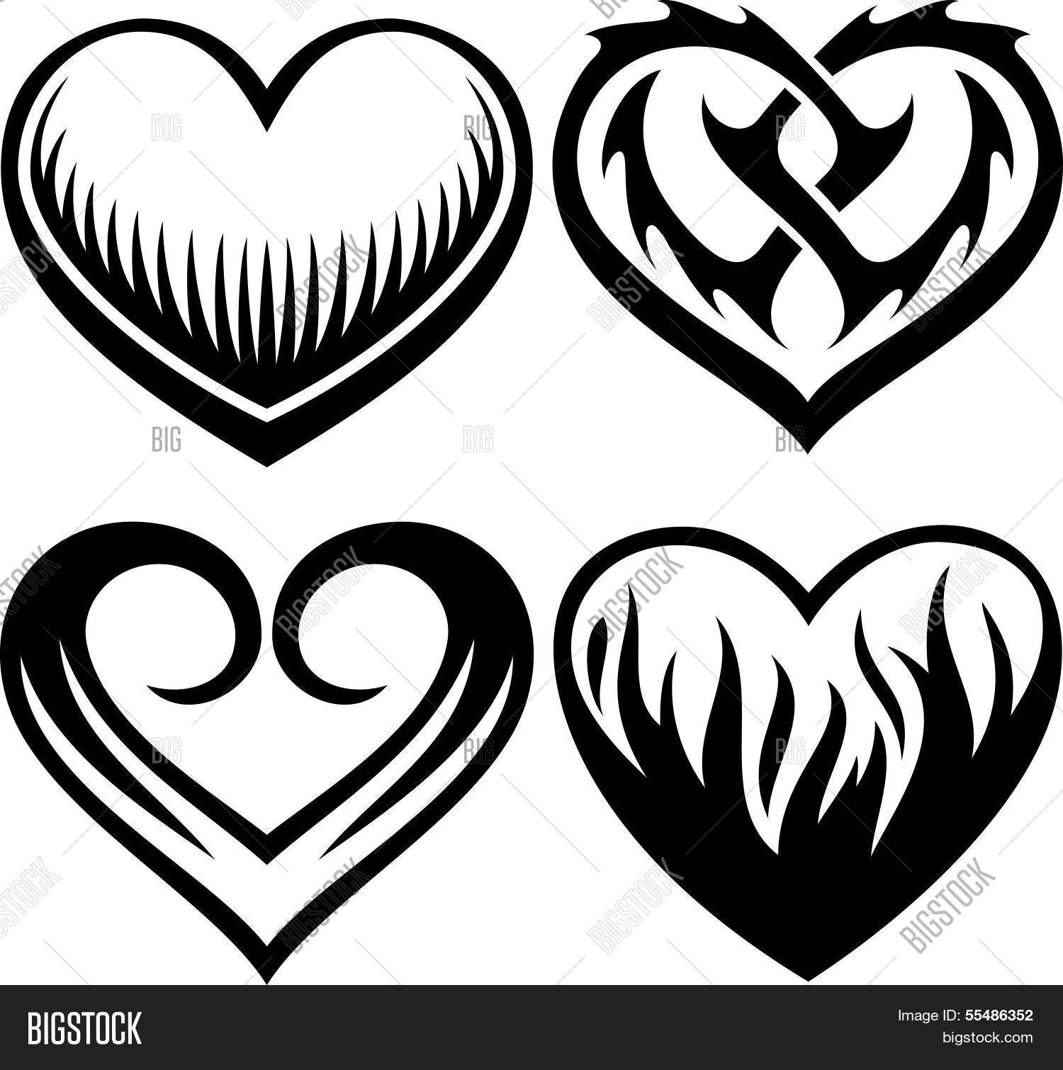 Tribal Heart Drawing