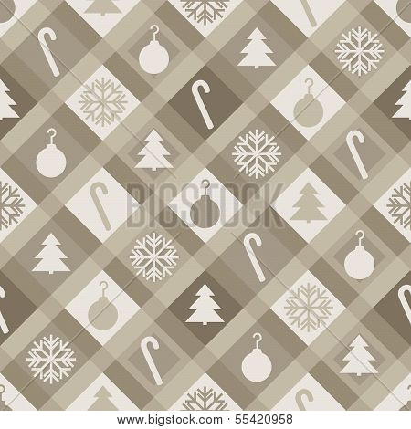 Sepia Christmas Quilt Background