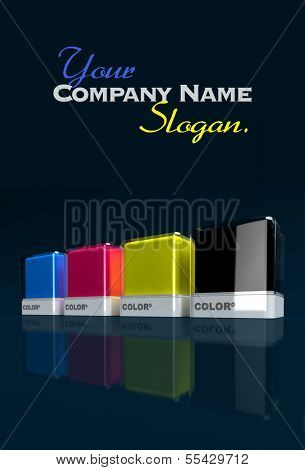 Design blocks in primary colors