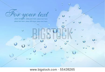 Blue background template