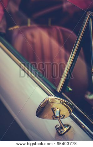 Retro Style Vintage Sports Car Detail