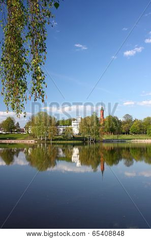 Lake Druskonis in Druskininkai, Lithuania.