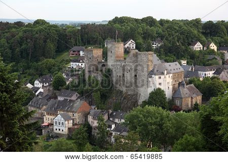 Fortress In Town Runkel, Germany