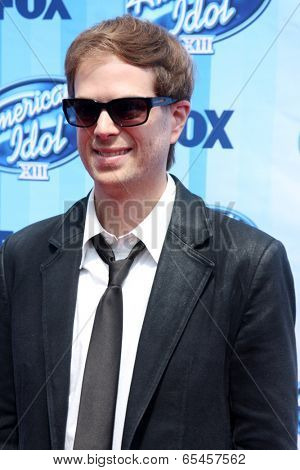 LOS ANGELES - MAY 21:  Scott McIntyre at the American Idol Season 13 Finale at Nokia Theater at LA Live on May 21, 2014 in Los Angeles, CA
