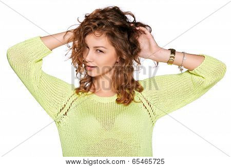 young sming woman