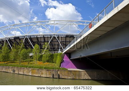 London Stadium And The River Lea