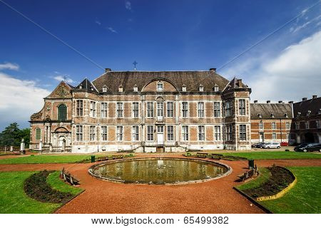 Old Abbey In Small Belgium City
