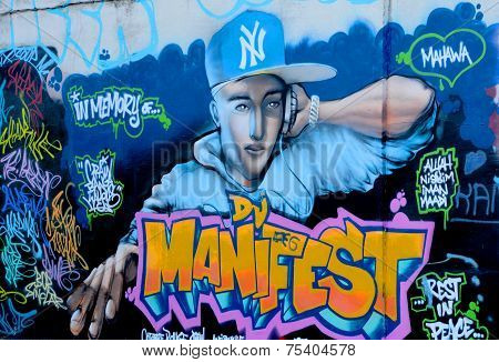 Street art Rapper