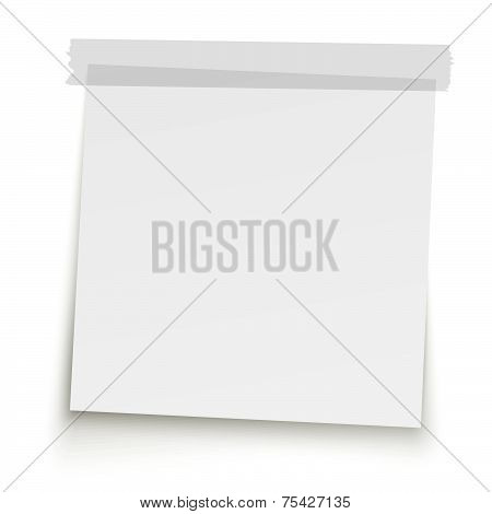 Note Paper With Adhesive Strip