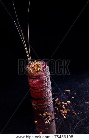 Alcoholic winter recreational cocktail