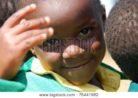 The play of the children of the Kindergarten of The Village Of Pomerini-Tanzania-Africa