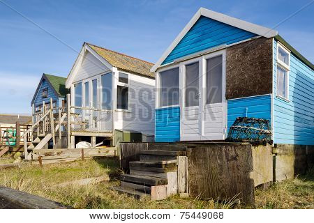 Beach Huts At Mudeford Spit