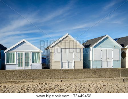 Pastel Beach Huts