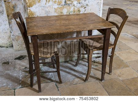 Table And Two Chairs