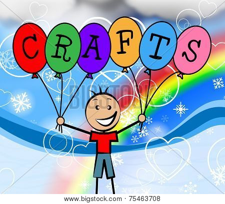 Crafts Balloons Shows Artwork Sculptor And Creative