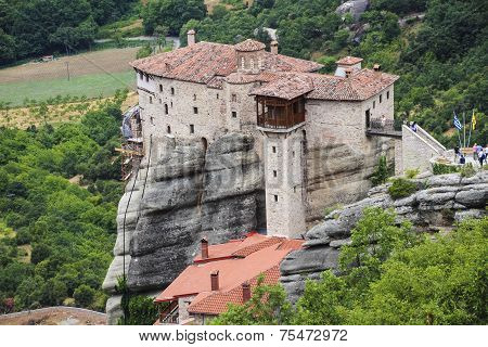 Monastery in mount Meteora, high altitude