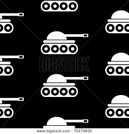 Panzer Symbol Seamless Pattern