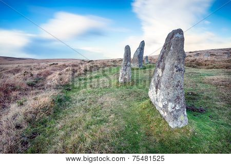 Standing Stones On Dartmoor