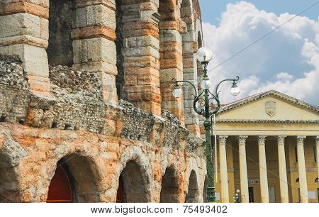 Arena Of Verona - The Place Of Annual Festival Operas In Verona, Italy