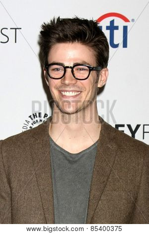 LOS ANGELES - MAR 14:  Grant Gustin at the PaleyFEST LA 2015 - 