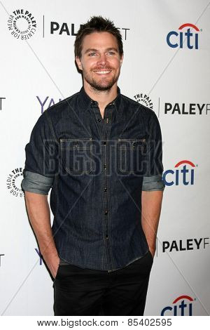 LOS ANGELES - MAR 14:  Stephen Amell at the PaleyFEST LA 2015 - 