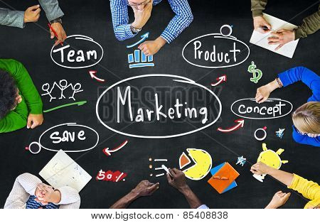 Marketing Strategy Team Business Commercial Advertising Concept