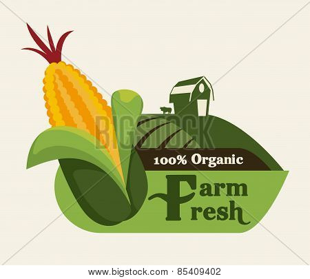 Farm design over beige background vector illustration