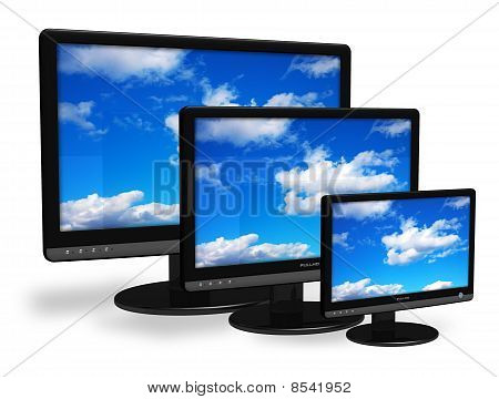 Unterschiedlicher Größe TFT-displays