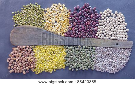 Lentils used in Indian cooking