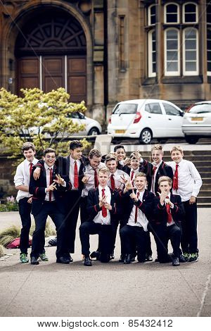 Schoolboys in Edinborgh, Scotland