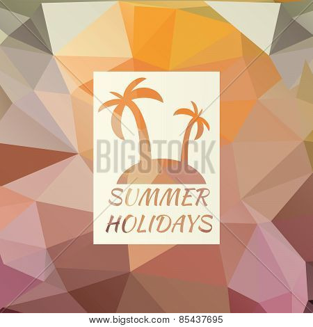 Summer Background With Logo