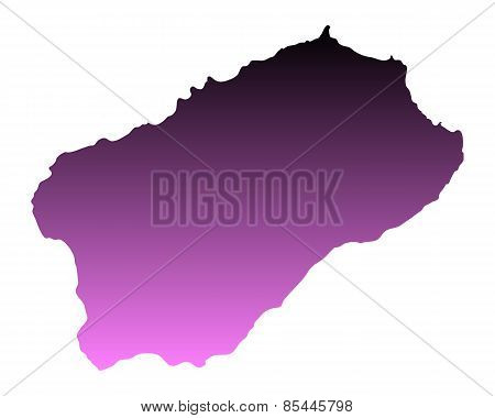Map Of Santo Antao