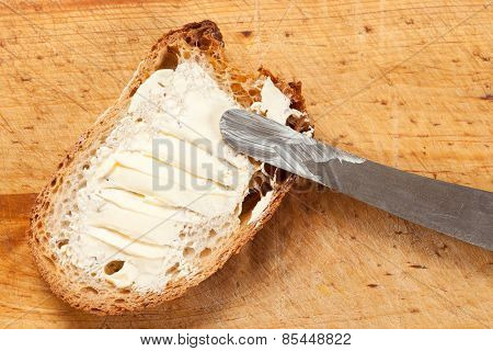 Slice of bread.
