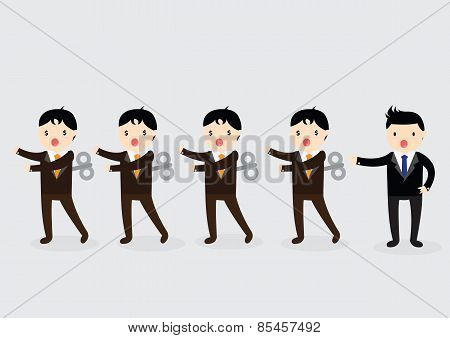 Wind-up Businessman Concept