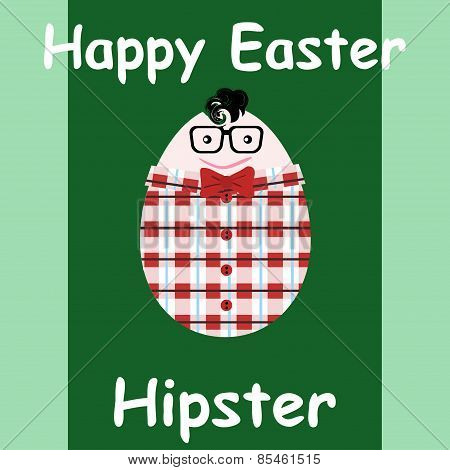 Easter Greeting Hipster Card