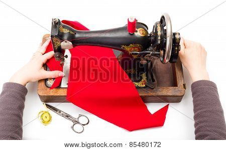 Using An Old Sewing Machine