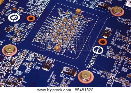 Blue Electronic Plate.